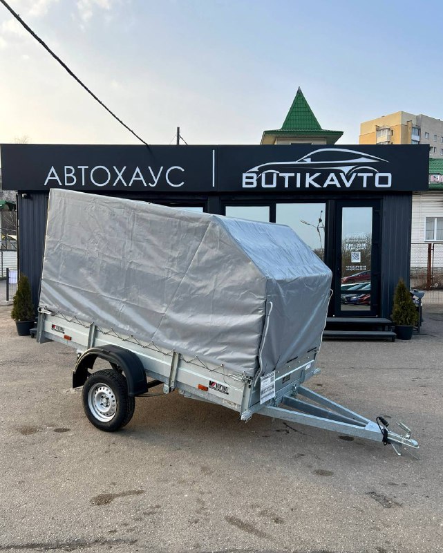 Прицеп Викинг 1525 TR борт 290 мм с тентом 1200 мм